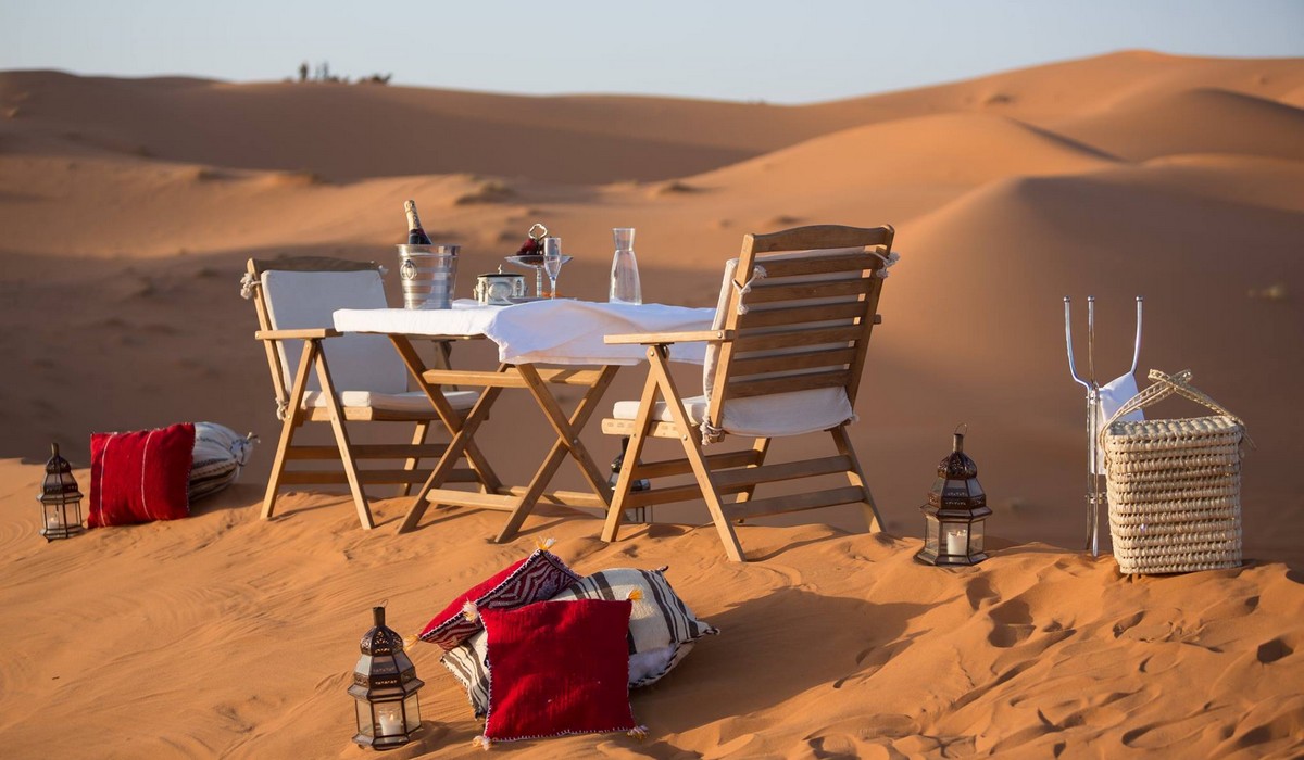 bivouac de luxe au Maroc