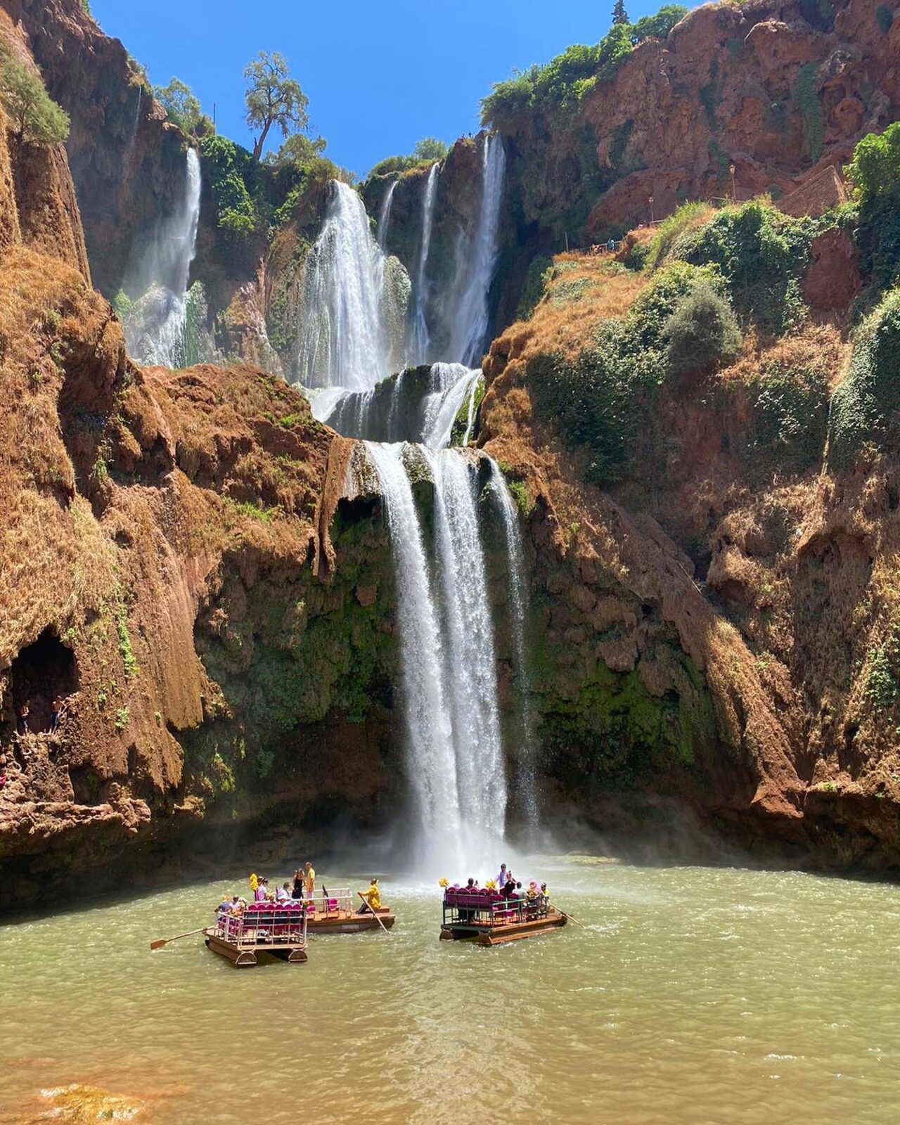es attractions naturelles les plus remarquables de l’Atlas marocain. cascades ouzoud